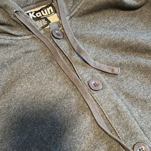 🧹Clearance || Kaun Button Up Hooded long sleeve jacket w drawstring hood. Sz XXL - Picture 4 of 8